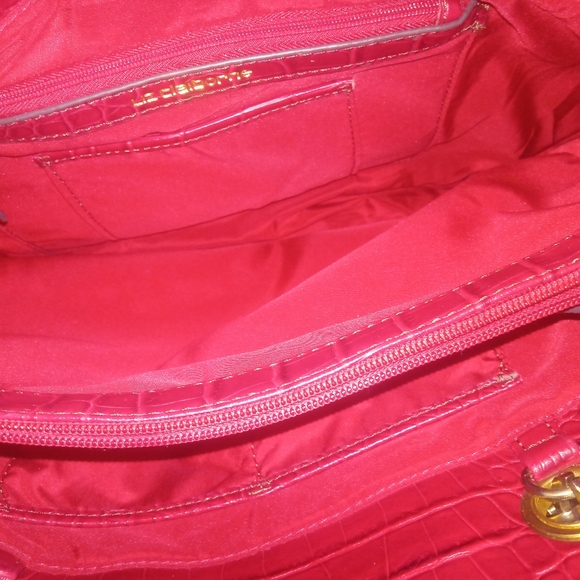 Liz Claiborne shoulder/handbag red - Picture 3 of 7
